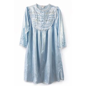 Delicates Women’s Vintage Blue Nightgown Size Small